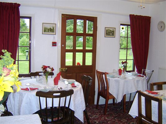 Our dinning room with separate tables